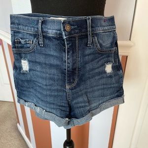 Hollister jean shorts darkish blue wash